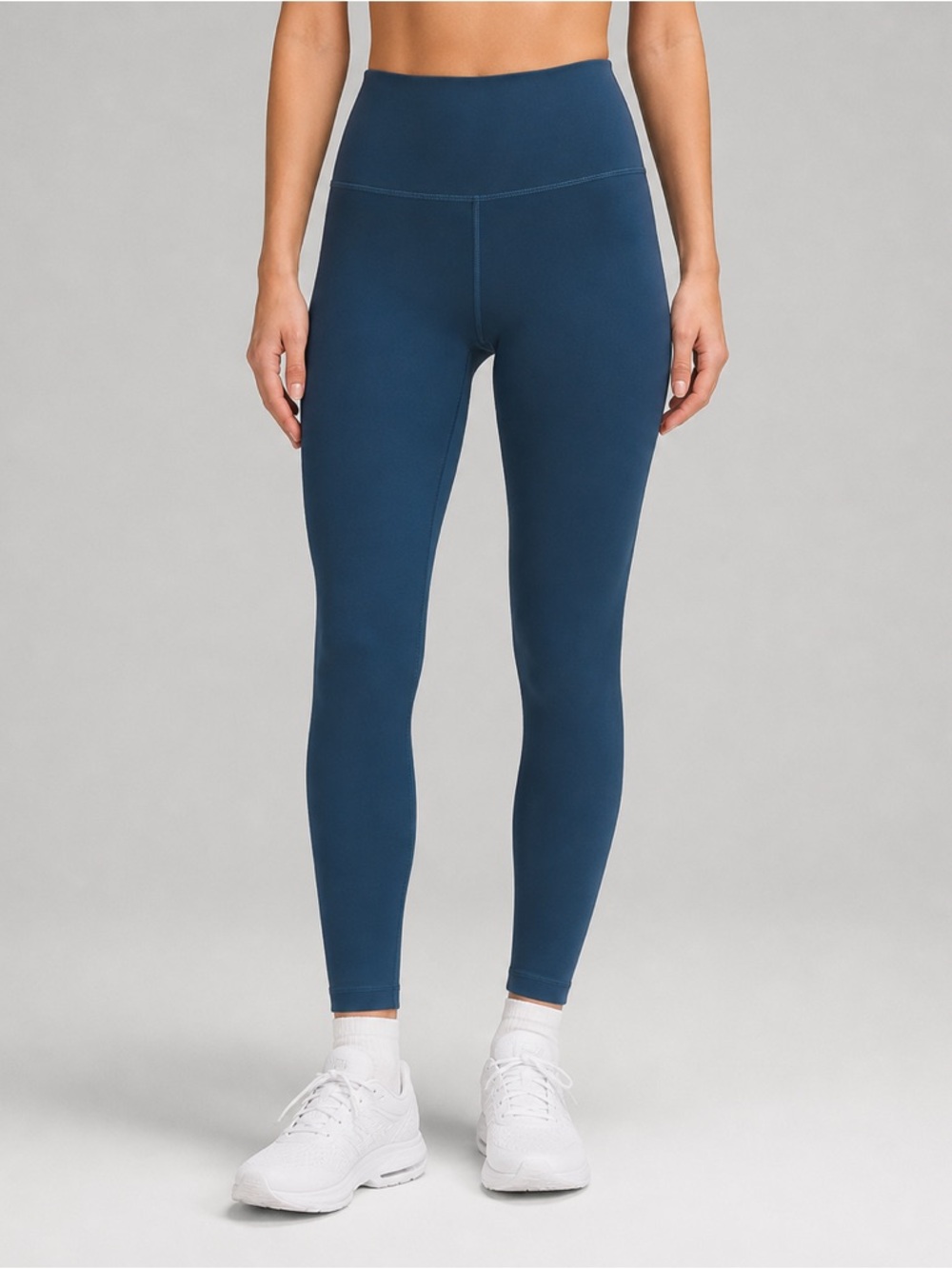 Lululemon High Rise Leggings Blue Size 8 Workout Yoga Athletic Minimalist